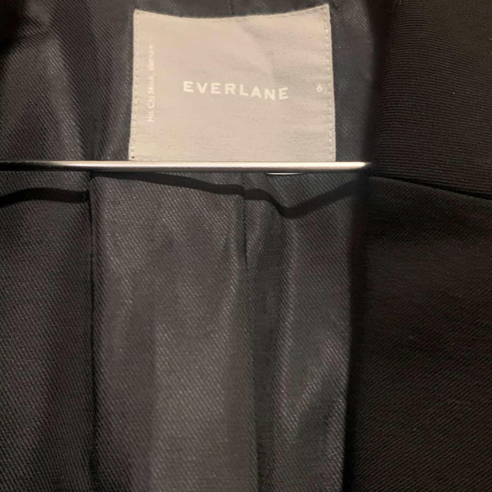 Everlane 80’s Italian Wool Black Blazer - Picture 9 of 13